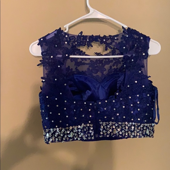 YanLian Beaded Two Pieces Prom Dress - Picture 2 of 5